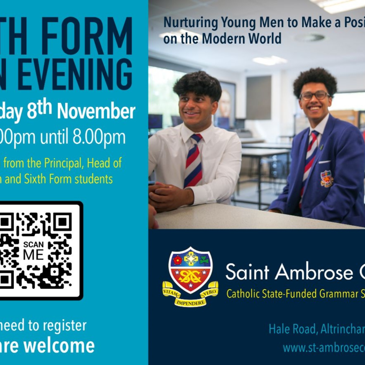 Saint Ambrose College 6th Form Open Evening
